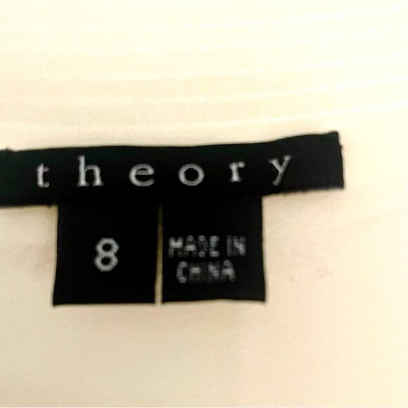 Theory Silk Grecian Goddess Cream Dress - Picture 8 of 9